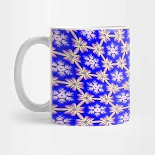 Blue and White Flower Pattern by PatternFlower